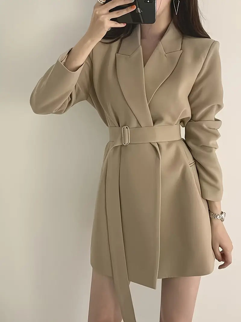 Sophia™ - Chic Midi Trench Coat