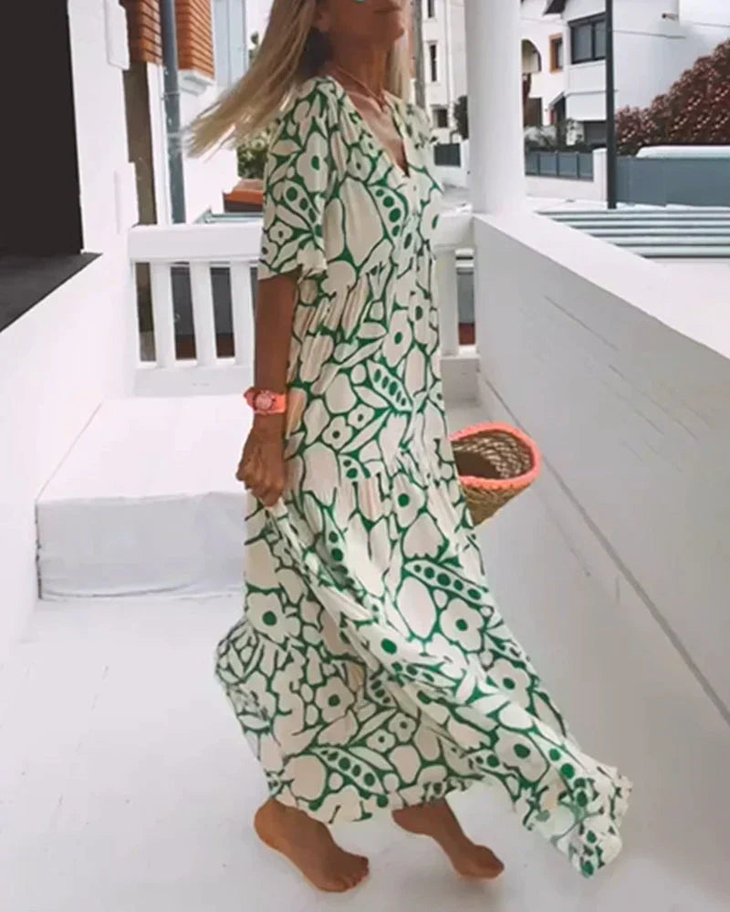 Lily™ | Floral Boho Maxi Dress
