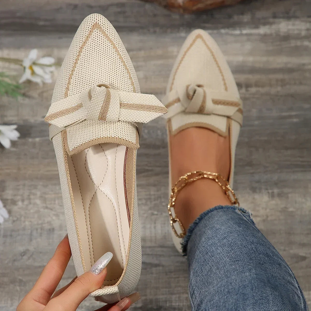 VALENTINA KNIT FLATS