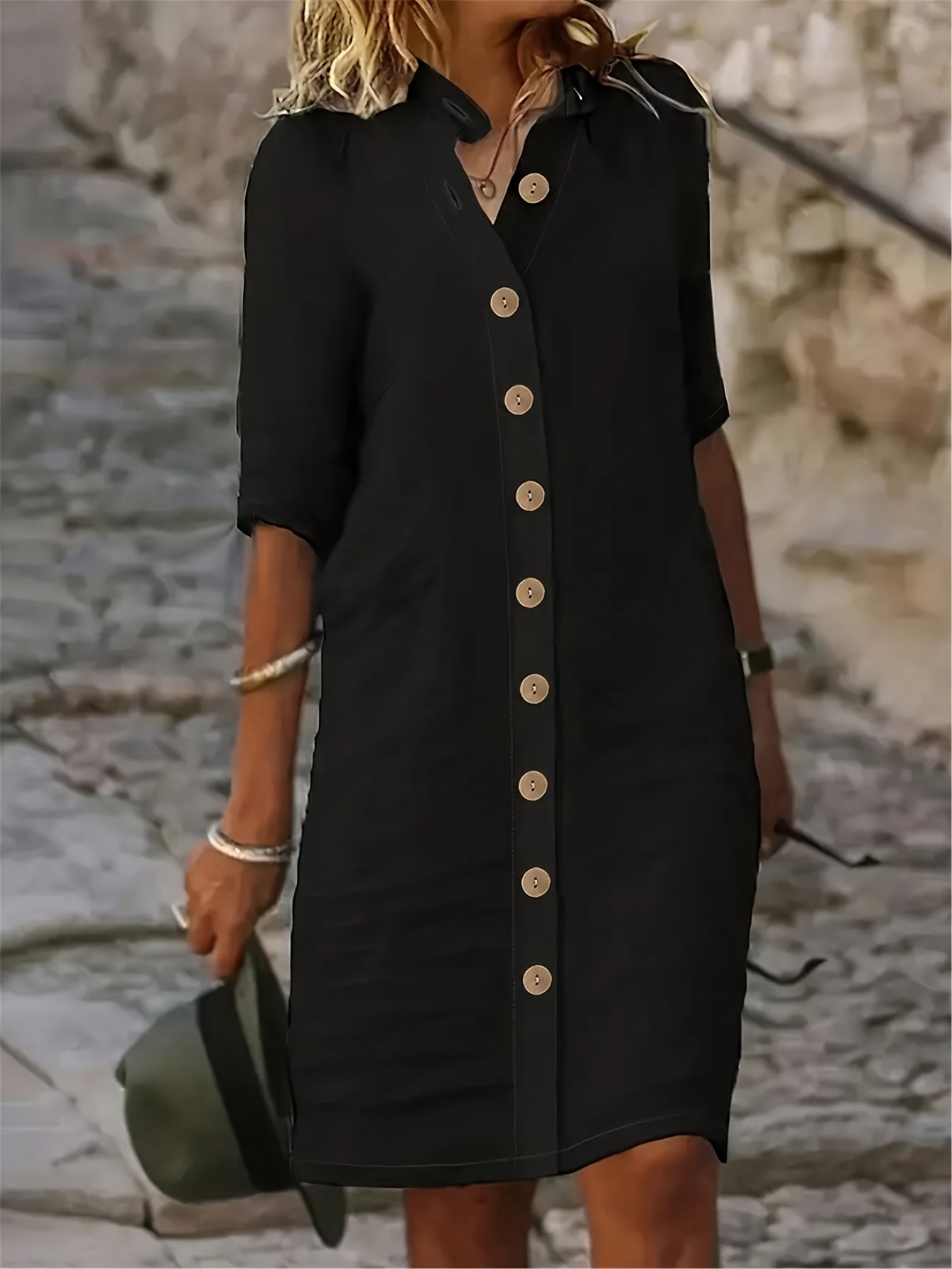Sarah™ | Button-Down Shirt Dress