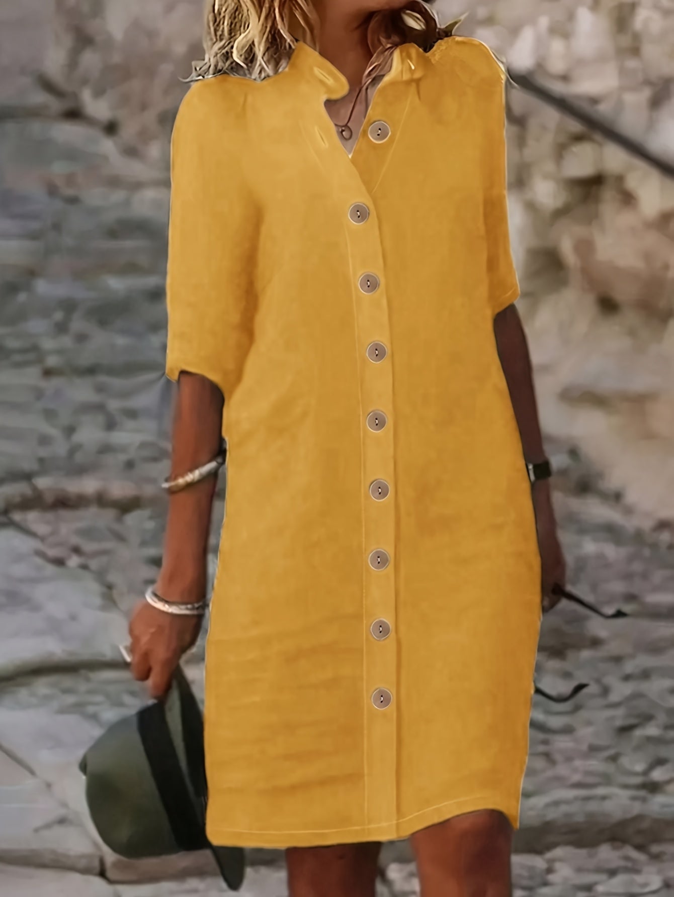 Sarah™ | Button-Down Shirt Dress