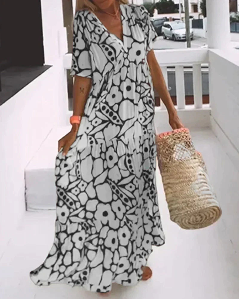 Lily™ | Floral Boho Maxi Dress