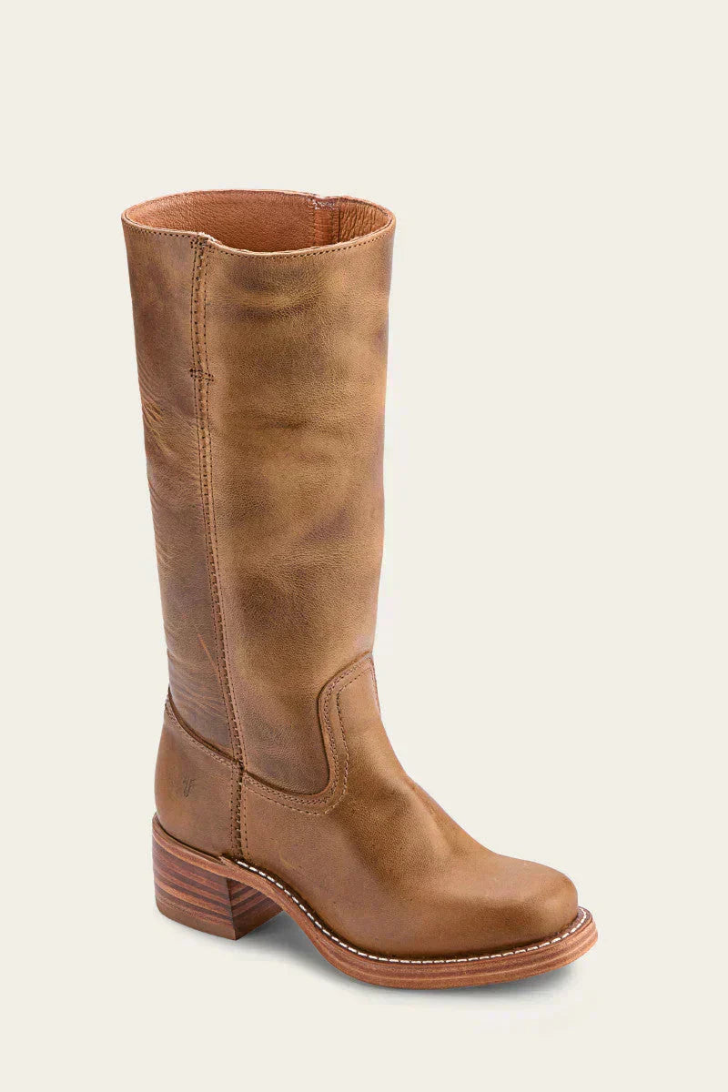 Knee-High Boots with Slim Fit and Structured Sole