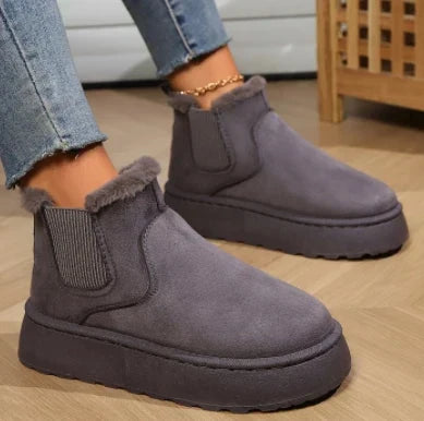 SnowLuxe™ | Women's Premium Fur Ankle Boots