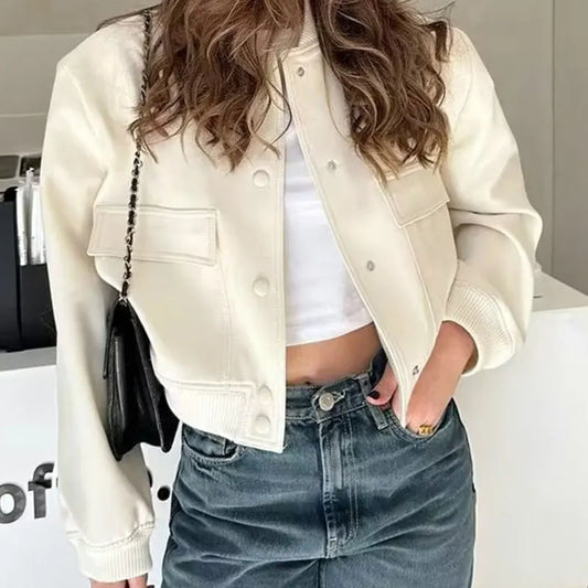 Mia™ - Vintage Bomber Jacket
