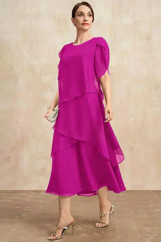 SAKURA™ - Flowing Charm Midi Dress