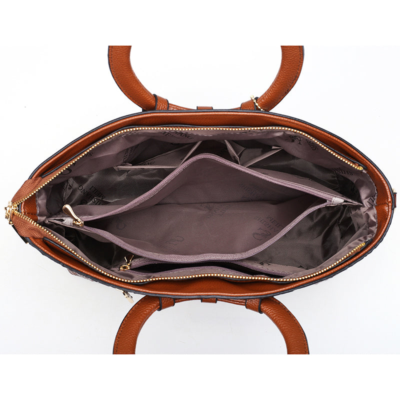 Alfrida | Elegant handbag with sophisticated crocodile embossing